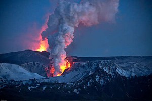 Vulcano Islanda: nube in Germania