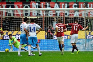Milan-Catania 4-0, pesante sconfitta per gli etnei