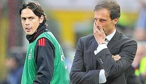 Milan, Allegri e Pippo Inzaghi litigano: "C'è stato uno scambio di opinioni"