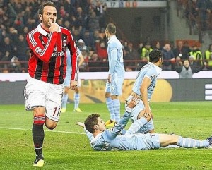 Milan-Lazio 3-0: video gol e interviste Allegri-Petkovic (Serie A 2012-13)