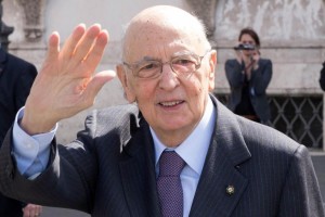 Giorgio Napolitano a Catania tra applausi e proteste