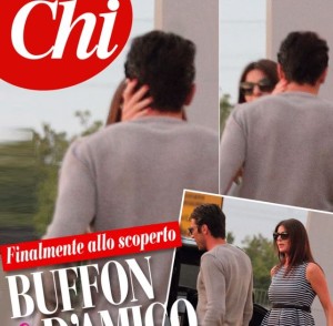 Gigi Buffon e Ilaria D'Amico, immortalato il primo bacio