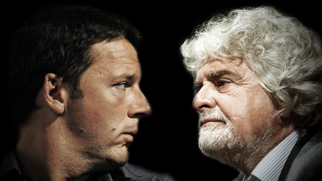 Riforme: si spacca il Pd di Renzi, Grillo manda un messaggio agli italiani