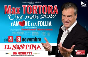 Max Tortora torna in scena al Sistina con "L'amore e la follia"